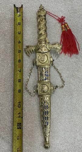 Vintage chinese dragon - dragon, dagger